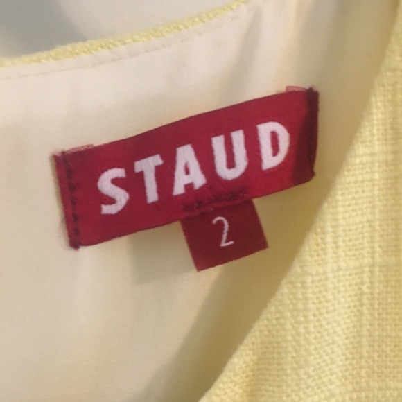 Staud Bait Linen Maxi Dress/Gown - Picture 3 of 3